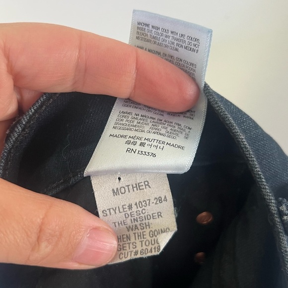MOTHER The Insider Tall When The Going Gets Tough Dark Wash Bootcut Jeans Sz 27 - Picture 10 of 10